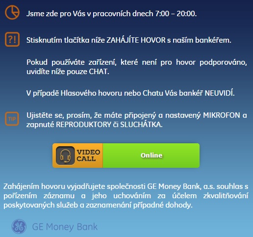 GE Money Videobankár GE Money Videobankár
