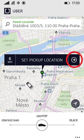 Objednanie taxíka na jeden klik Objednanie taxíka na jeden klik